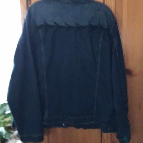 Designer Diverso Size 3X 4-Pockets Button Down Jacket Black w/crisscross ties - Picture 3 of 15